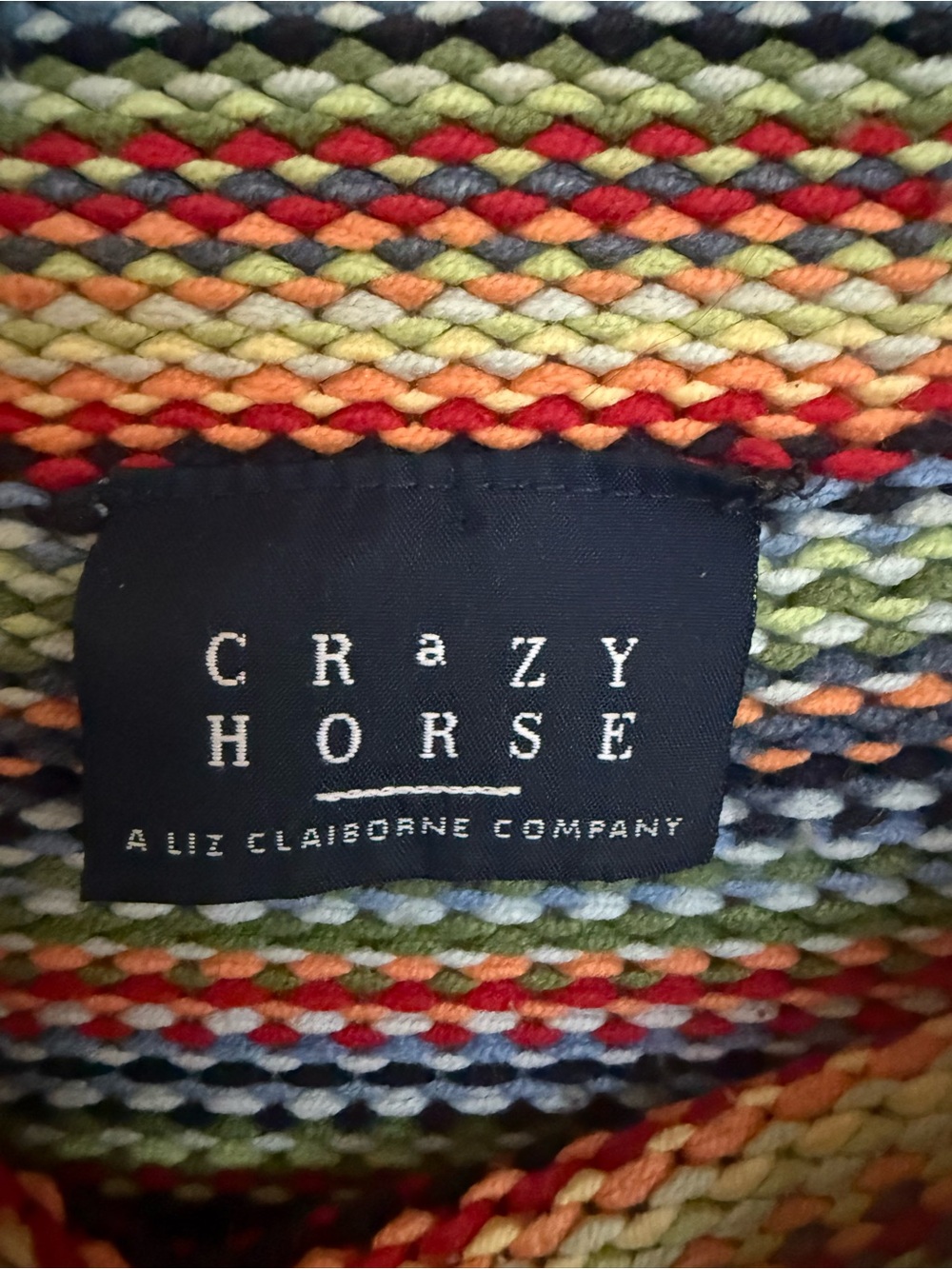 Crazy Horse by Liz Claiborne - Striped Multicolor Knit Sweater - Picture 2 of 5